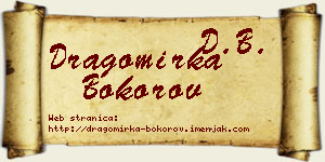 Dragomirka Bokorov vizit kartica